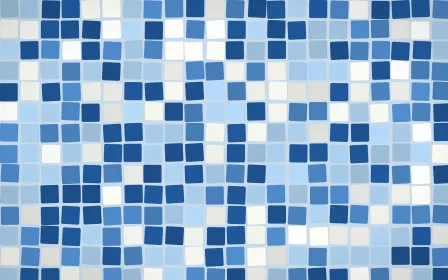 Aegean Noon Grand Mosaic — dark blue mosaic background