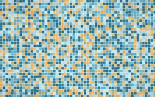 Algarve Sea Fine Mosaic — light teal and blue mosaic background
