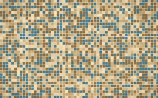 Atlas Sand Fine Mosaic — light orange and beige mosaic background
