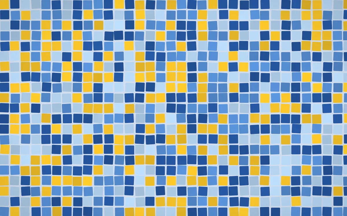 Bahia Blue Mosaic — colourful blue mosaic background
