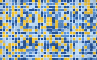 Bahia Blue Mosaic — colourful blue mosaic background