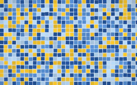 Bahia Blue Mosaic — colourful blue mosaic background