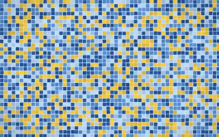 Bahia Blue Fine Mosaic — colourful blue mosaic background