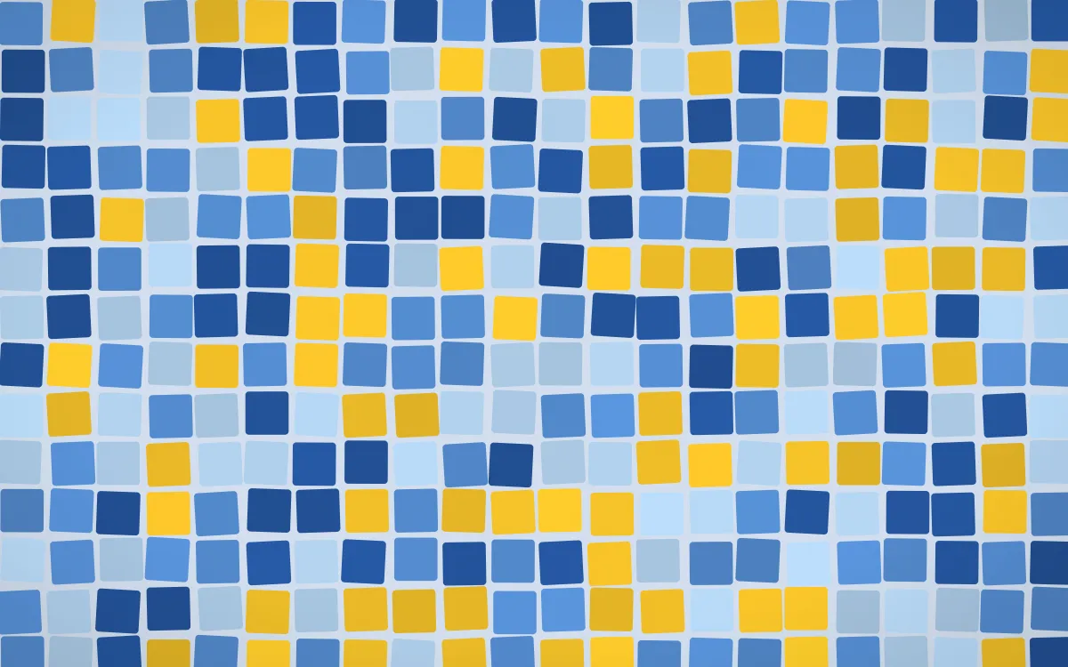 Bahia Blue Grand Mosaic — colourful blue mosaic background
