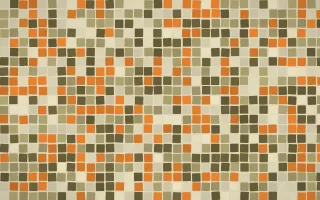 Bali Temple Mosaic — colourful yellow, brown and beige mosaic background