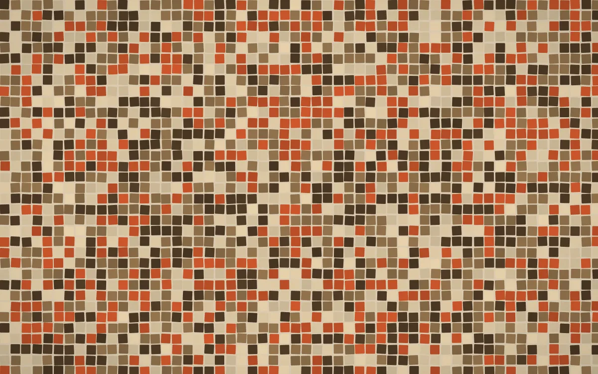 Bamako Earth Fine Mosaic — dark brown and orange mosaic background