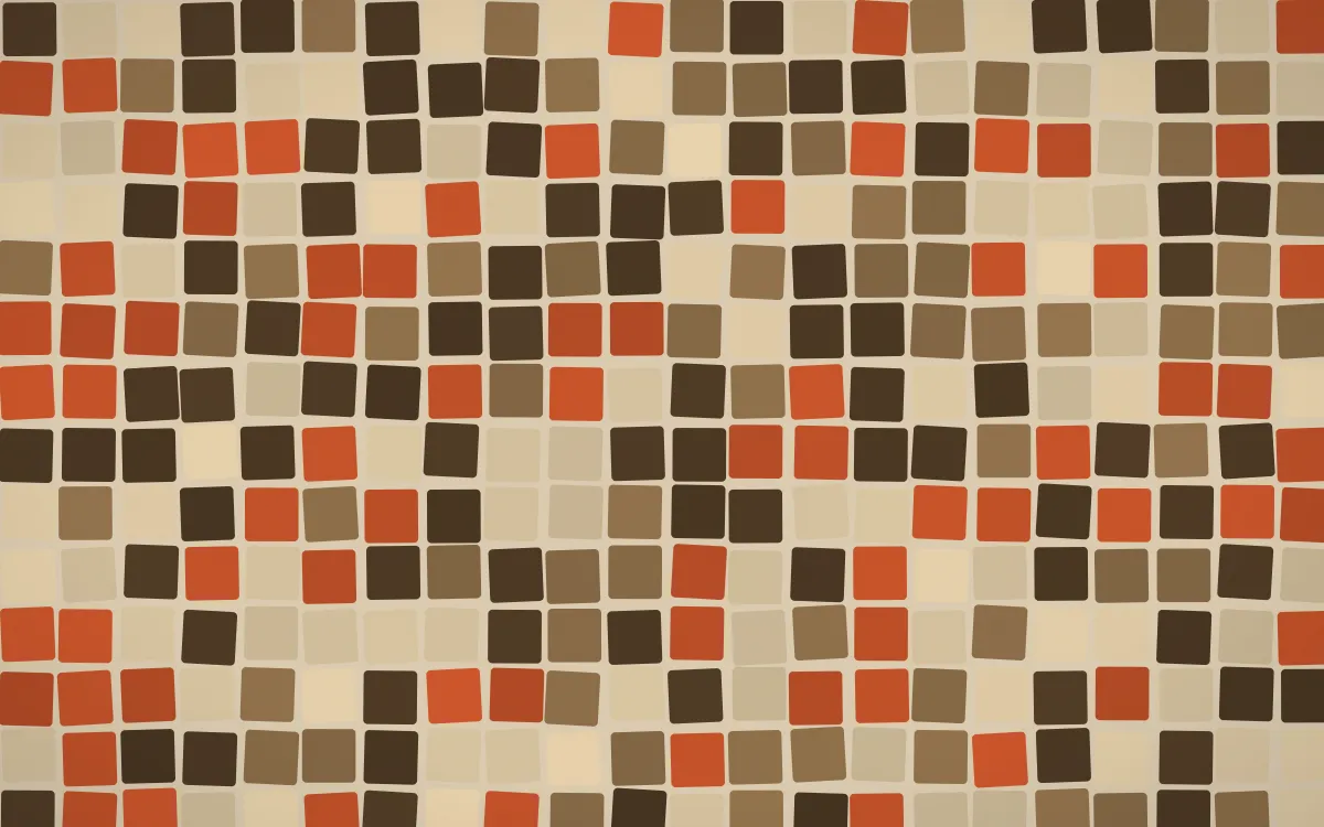 Bamako Earth Grand Mosaic — dark brown and orange mosaic background