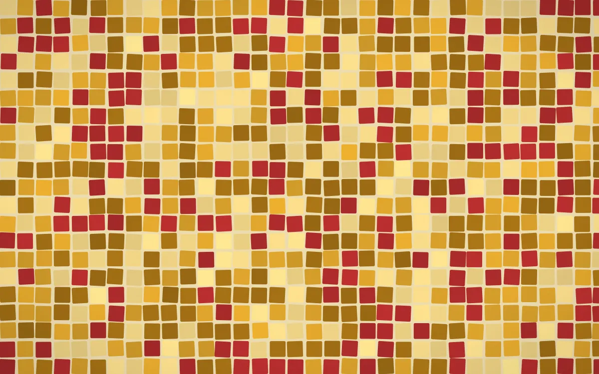 Bangkok Gold Mosaic — colourful gold, brown and yellow mosaic background