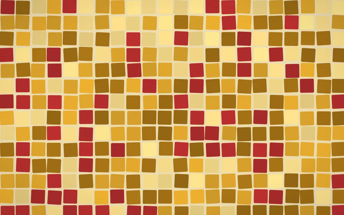Bangkok Gold Grand Mosaic — colourful gold, brown and yellow mosaic background