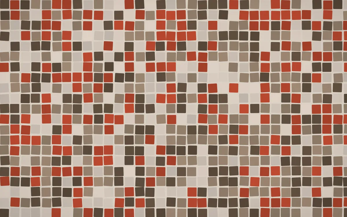 Brooklyn Loft Mosaic — dark orange, brown and beige mosaic background
