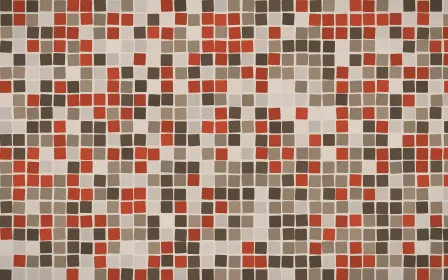 Brooklyn Loft Mosaic — dark orange, brown and beige mosaic background