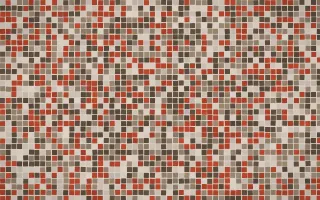 Brooklyn Loft Fine Mosaic — dark orange, brown and beige mosaic background
