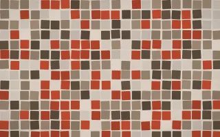 Brooklyn Loft Grand Mosaic — dark orange, brown and beige mosaic background