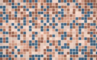 Budapest Rose Mosaic — light orange mosaic background