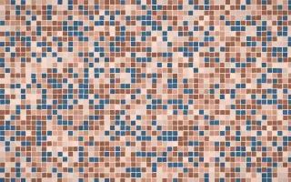 Budapest Rose Fine Mosaic — light orange mosaic background