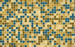 Cairo Gold Mosaic — dark gold, brown and yellow mosaic background