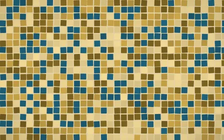 Cairo Gold Mosaic — dark gold, brown and yellow mosaic background
