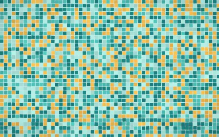Cancún Surf Fine Mosaic — light teal mosaic background