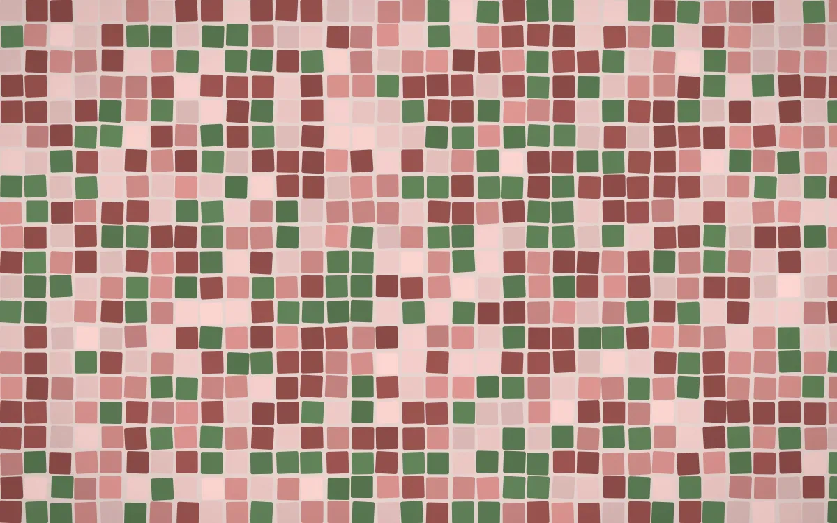 Cape Protea Mosaic — light red mosaic background