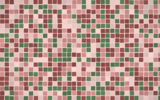Cape Protea Mosaic — light red mosaic background