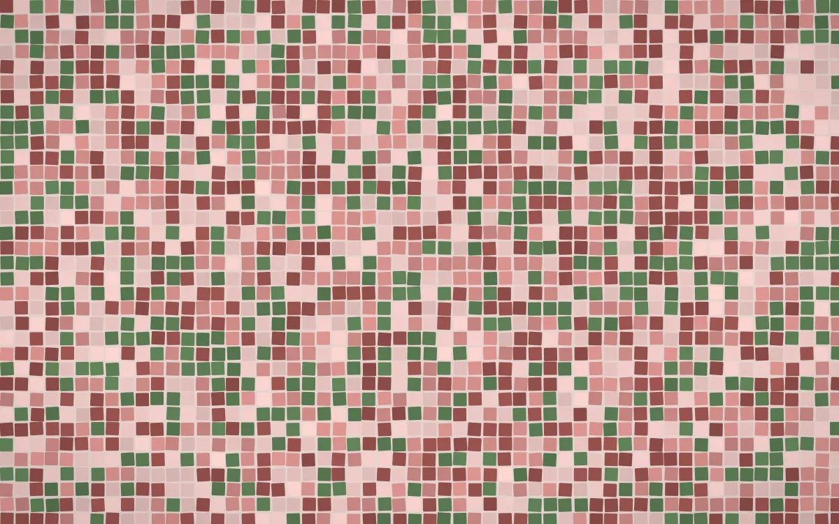 Cape Protea Fine Mosaic — light red mosaic background