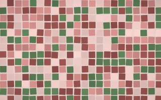 Cape Protea Grand Mosaic — light red mosaic background