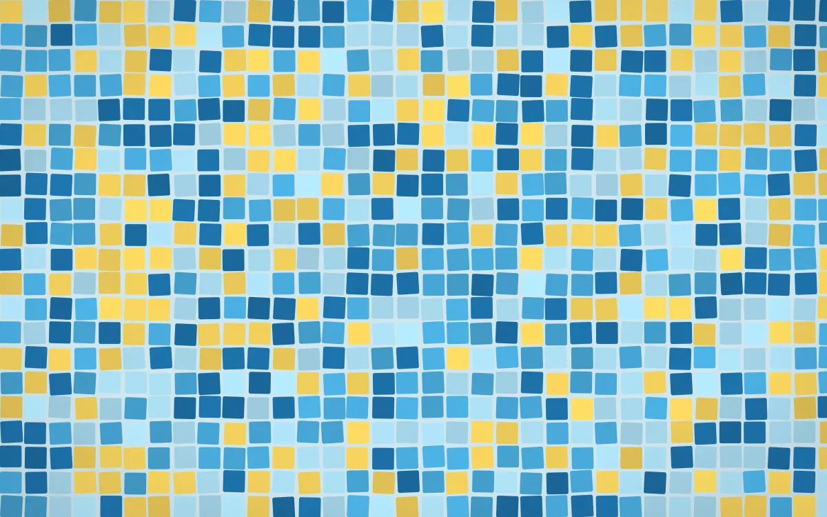 Capri Blue Mosaic — colourful blue mosaic background