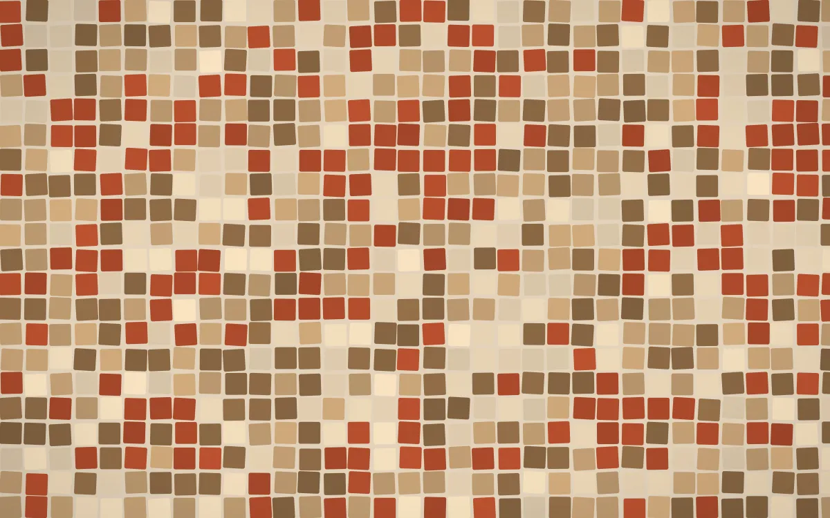 Chai Cream Mosaic — light orange, brown and beige mosaic background