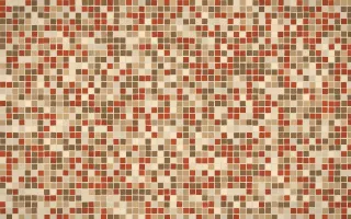 Chai Cream Fine Mosaic — light orange, brown and beige mosaic background