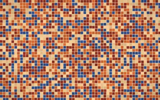 Cusco Weave Fine Mosaic — colourful orange and red mosaic background