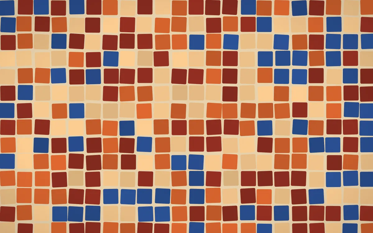 Cusco Weave Grand Mosaic — colourful orange and red mosaic background