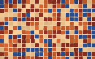Cusco Weave Grand Mosaic — colourful orange and red mosaic background