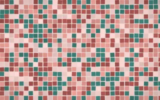Damascus Rose Mosaic — light red mosaic background