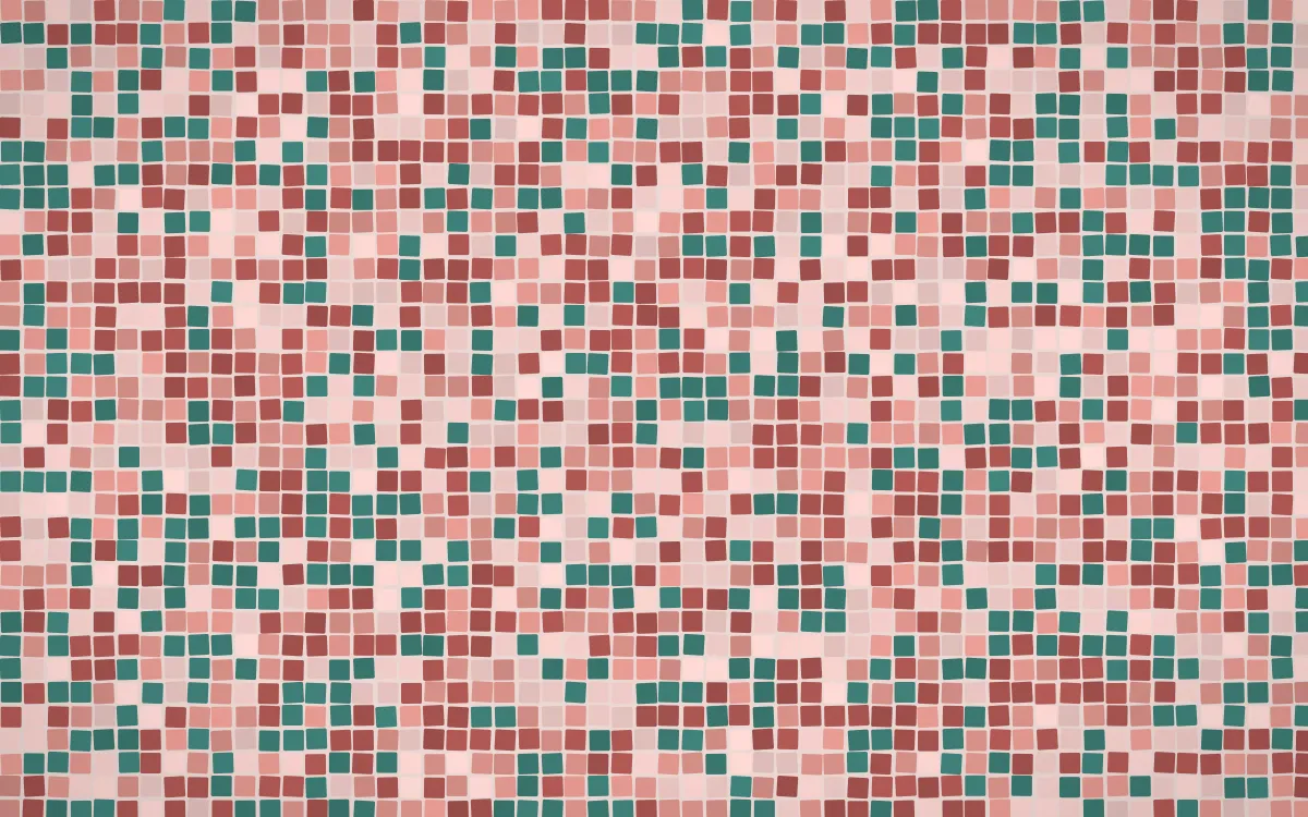 Damascus Rose Fine Mosaic — light red mosaic background