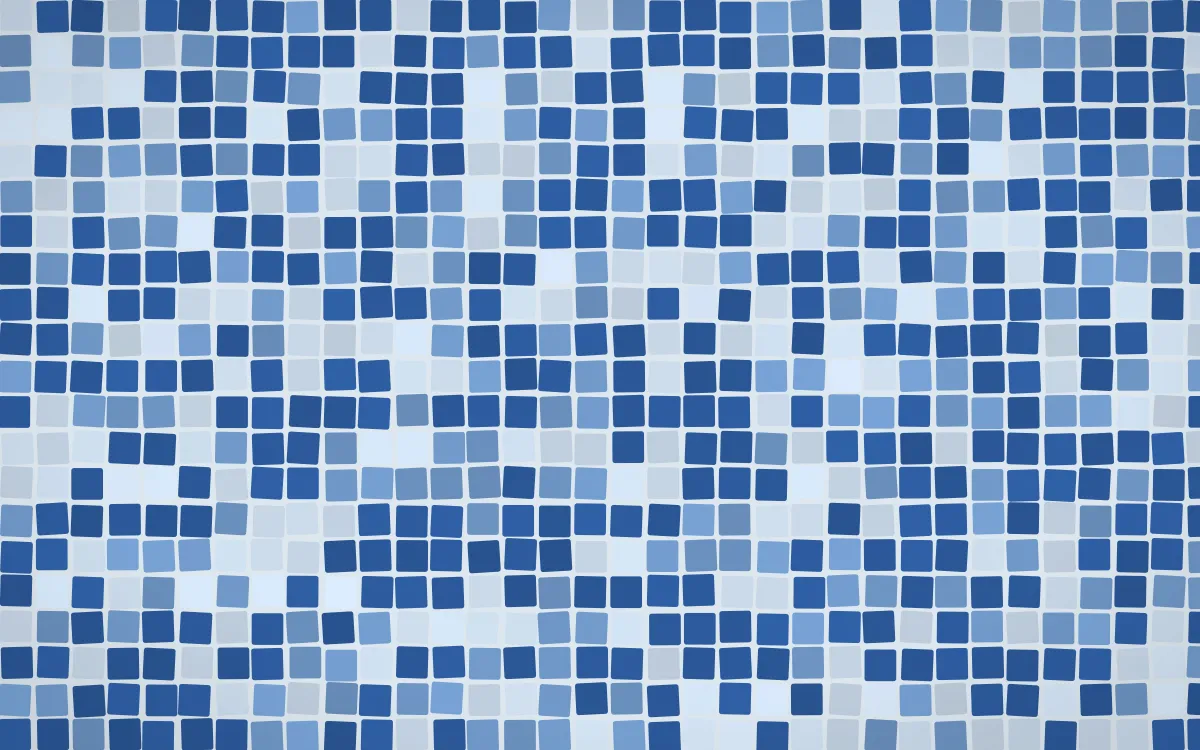 Delft Blue Mosaic — light blue mosaic background