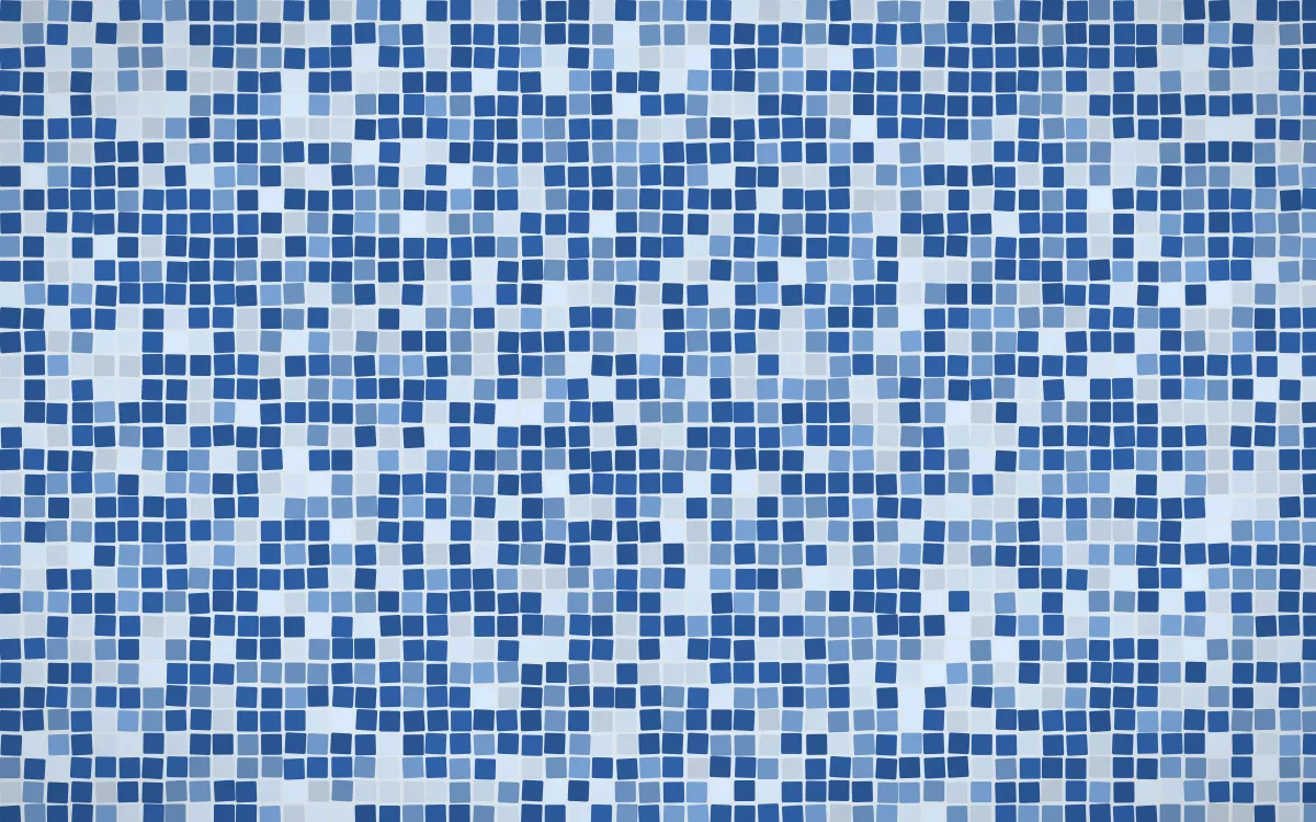 Delft Blue Fine Mosaic — light blue mosaic background
