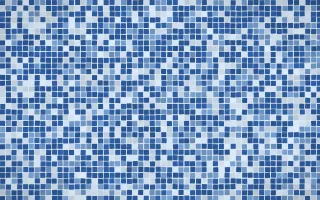 Delft Blue Fine Mosaic — light blue mosaic background