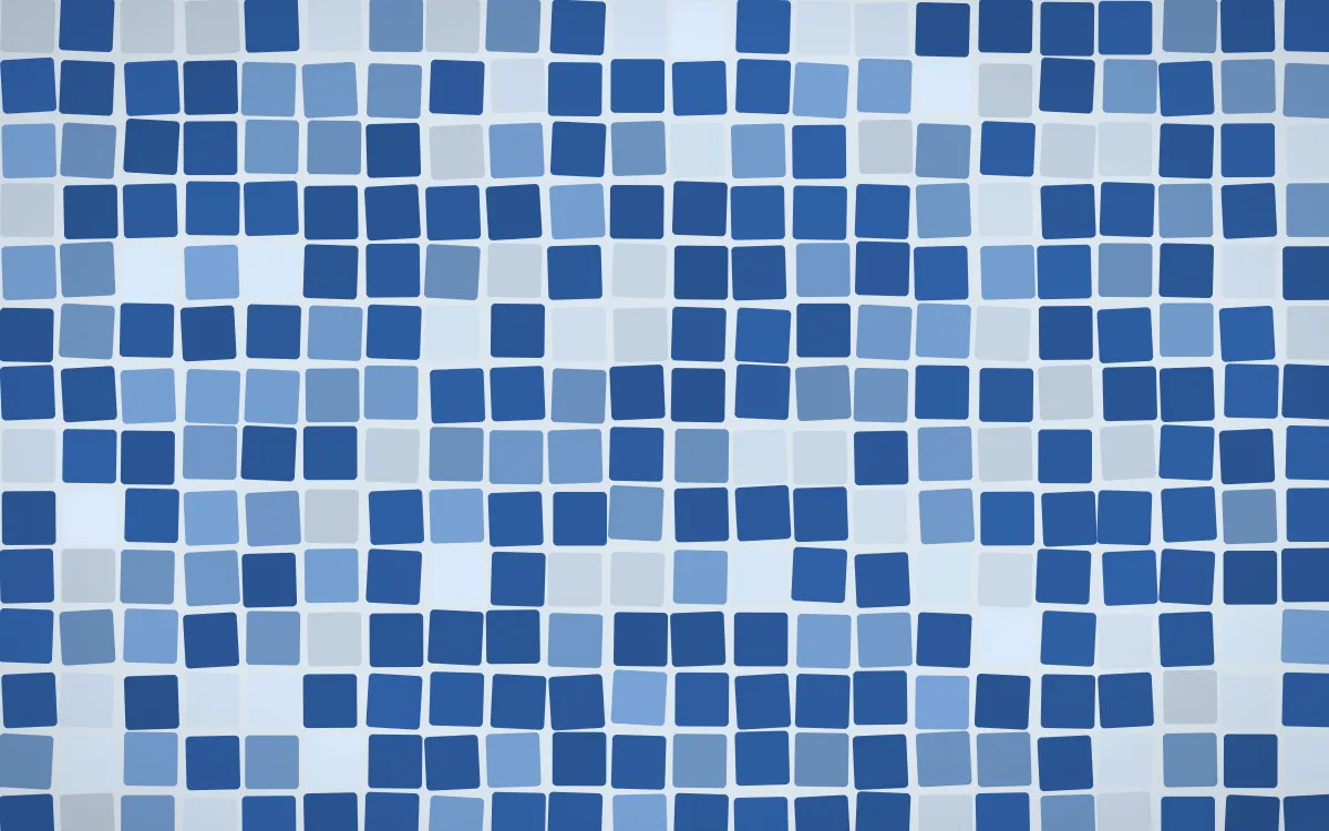 Delft Blue Grand Mosaic — light blue mosaic background