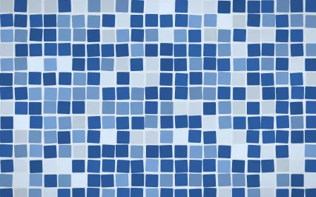 Delft Blue Grand Mosaic — light blue mosaic background
