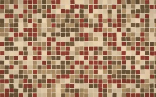 Desert Oud Mosaic — dark orange, brown and beige mosaic background