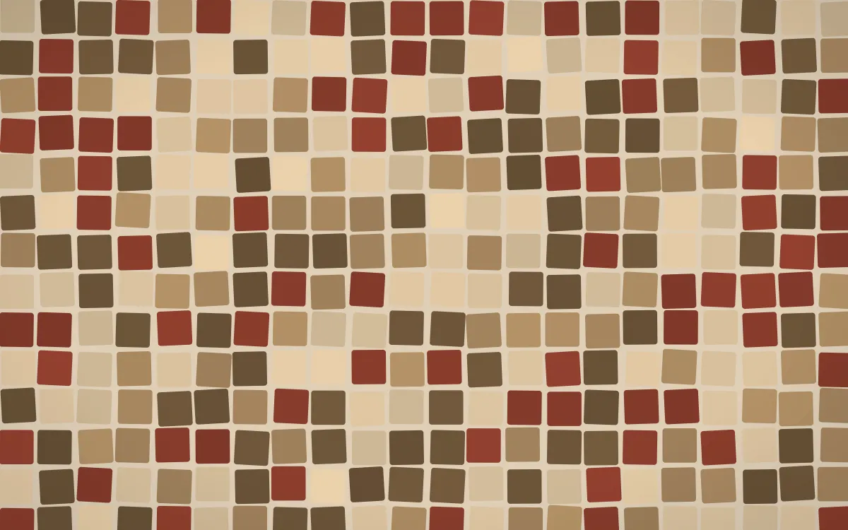 Desert Oud Grand Mosaic — dark orange, brown and beige mosaic background