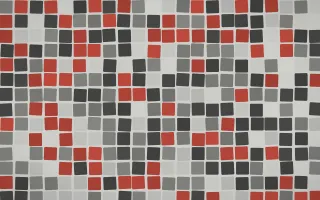 Edo Charcoal Grand Mosaic — dark grey mosaic background