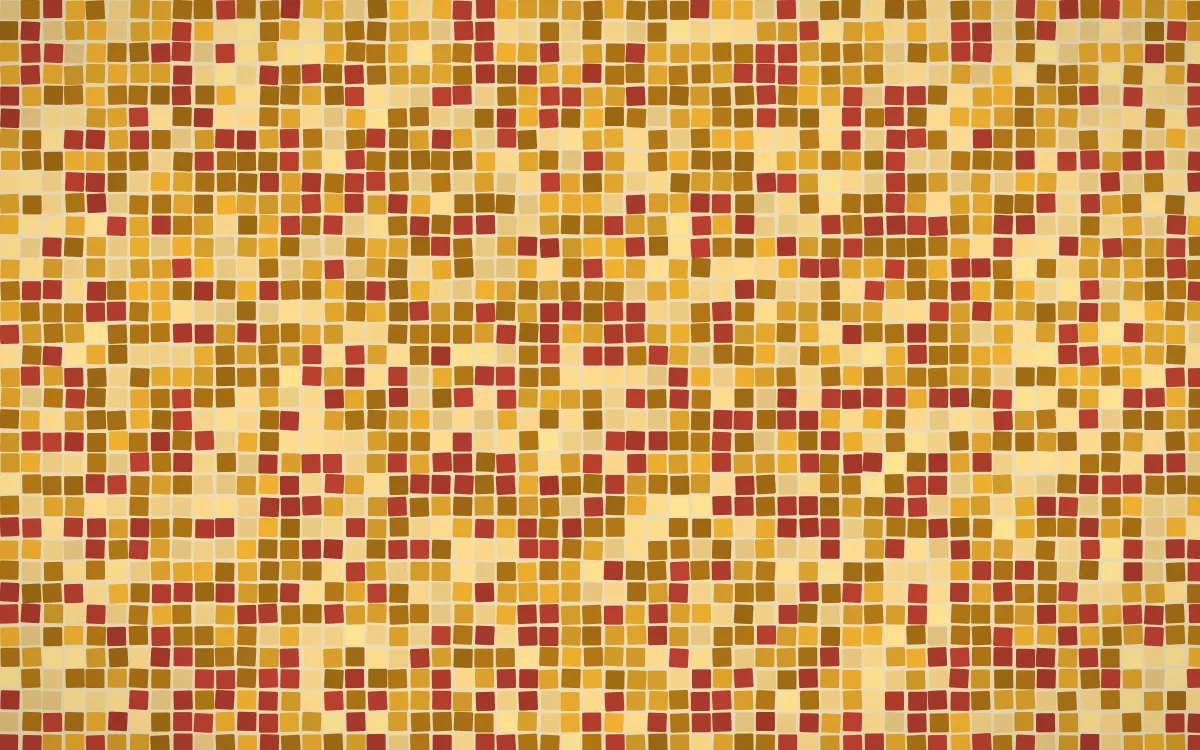 Fes Saffron Fine Mosaic — colourful gold, brown and yellow mosaic background