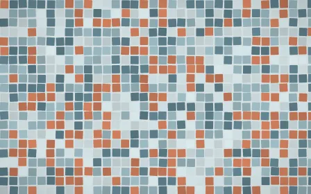 Fjord Mist Mosaic — light teal and blue mosaic background