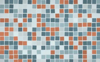 Fjord Mist Grand Mosaic — light teal and blue mosaic background