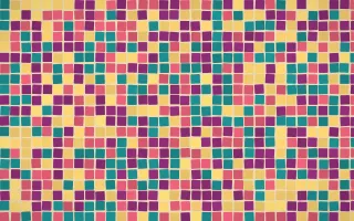 Fiesta Brava Mosaic — colourful red, pink and gold mosaic background
