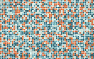 Park Mosaic Fine Mosaic — colourful teal, blue and green mosaic background