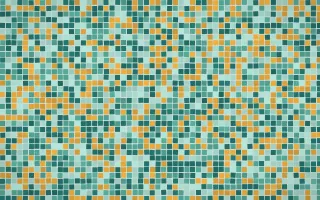 Ha Long Jade Fine Mosaic — colourful teal mosaic background