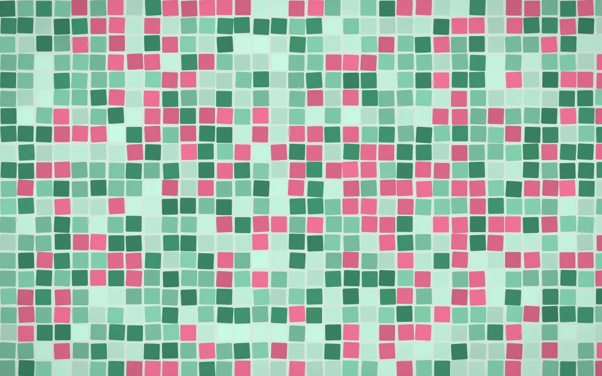 Hanbok Mint Mosaic — light green mosaic background