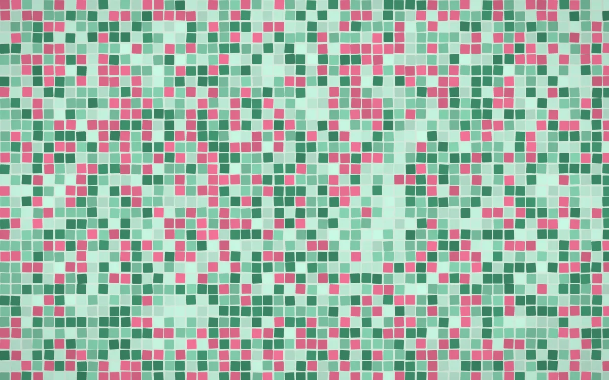 Hanbok Mint Fine Mosaic — light green mosaic background